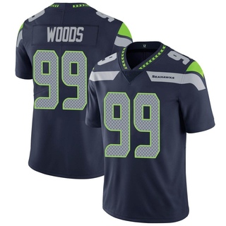 Limited Al Woods Youth Seattle Seahawks Team Color Vapor Untouchable Jersey - Navy