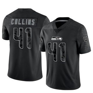 Limited Alex Collins Youth Seattle Seahawks Reflective Jersey - Black