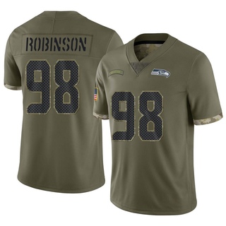 Limited Alton Robinson Men's Seattle Seahawks 2022 Salute To Service Jersey - Olive