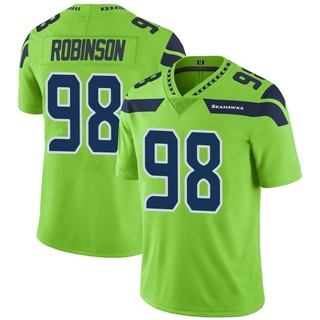 Limited Alton Robinson Youth Seattle Seahawks Color Rush Neon Jersey - Green