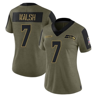 Limited Blair Walsh Women's Seattle Seahawks 2021 Salute To Service Jersey - Olive