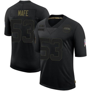 Limited Boye Mafe Youth Seattle Seahawks 2020 Salute To Service Jersey - Black