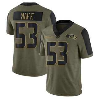 Limited Boye Mafe Youth Seattle Seahawks 2021 Salute To Service Jersey - Olive