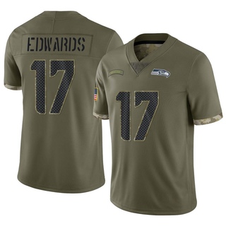Limited Braylon Edwards Men's Seattle Seahawks 2022 Salute To Service Jersey - Olive