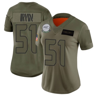 Limited Bruce Irvin Women's Seattle Seahawks 2019 Salute to Service Jersey - Camo
