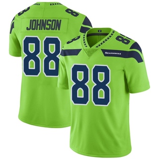 Limited Cade Johnson Men's Seattle Seahawks Color Rush Neon Jersey - Green