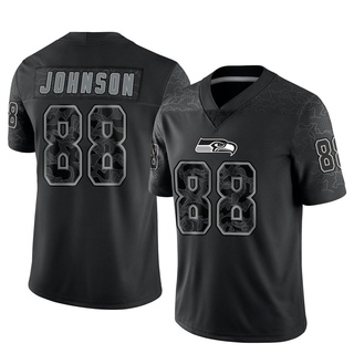 Limited Cade Johnson Men's Seattle Seahawks Reflective Jersey - Black
