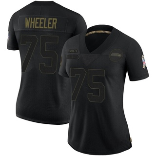Limited Chad Wheeler Women's Seattle Seahawks 2020 Salute To Service Jersey - Black