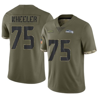 Limited Chad Wheeler Youth Seattle Seahawks 2022 Salute To Service Jersey - Olive