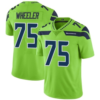 Limited Chad Wheeler Youth Seattle Seahawks Color Rush Neon Jersey - Green