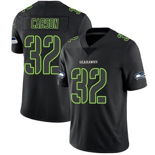 Limited Chris Carson Youth Seattle Seahawks Jersey - Black Impact