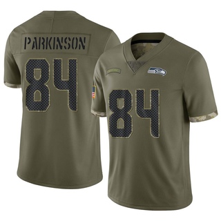 Limited Colby Parkinson Men's Seattle Seahawks 2022 Salute To Service Jersey - Olive