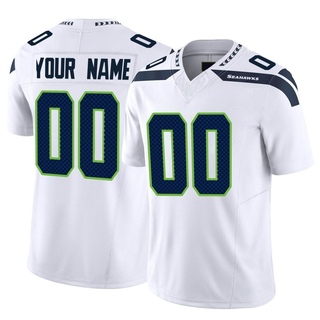Limited Custom Men's Seattle Seahawks Vapor F.U.S.E. Jersey - White