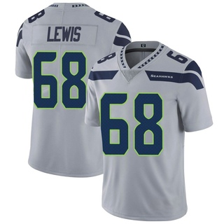 Limited Damien Lewis Men's Seattle Seahawks Alternate Vapor Untouchable Jersey - Gray