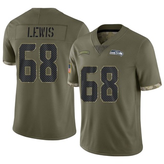 Limited Damien Lewis Youth Seattle Seahawks 2022 Salute To Service Jersey - Olive