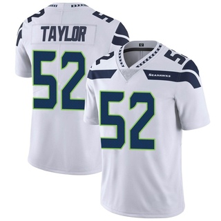 Limited Darrell Taylor Men's Seattle Seahawks Vapor Untouchable Jersey - White