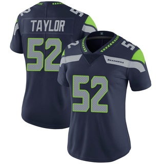 Limited Darrell Taylor Women's Seattle Seahawks Team Color Vapor Untouchable Jersey - Navy