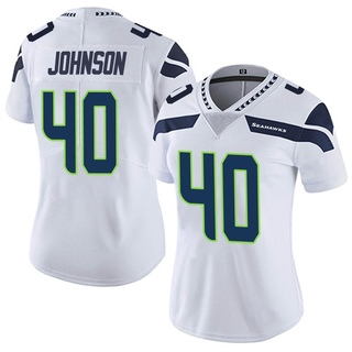Limited Darryl Johnson Women's Seattle Seahawks Vapor Untouchable Jersey - White
