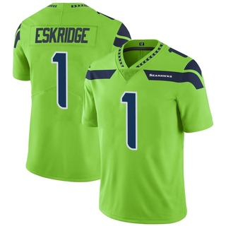 Limited Dee Eskridge Men's Seattle Seahawks Color Rush Neon Jersey - Green