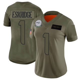 Limited Dee Eskridge Women's Seattle Seahawks 2019 Salute to Service Jersey - Camo