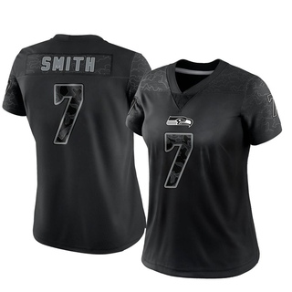 Limited Geno Smith Women's Seattle Seahawks Reflective Jersey - Black