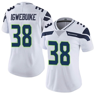 Limited Godwin Igwebuike Women's Seattle Seahawks Vapor Untouchable Jersey - White