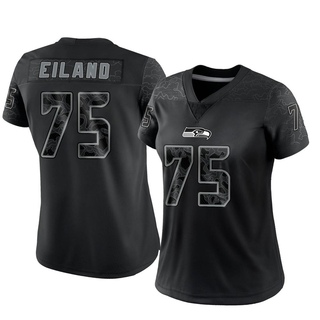 Limited Greg Eiland Women's Seattle Seahawks Reflective Jersey - Black