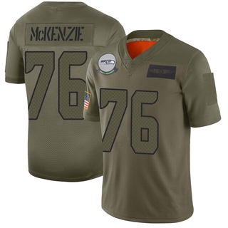 Limited Jalen McKenzie Men's Seattle Seahawks 2019 Salute to Service Jersey - Camo