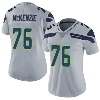 Limited Jalen McKenzie Women's Seattle Seahawks Alternate Vapor Untouchable Jersey - Gray