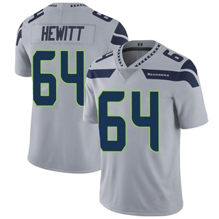 Limited Jarrod Hewitt Men's Seattle Seahawks Alternate Vapor Untouchable Jersey - Gray