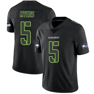 Limited Jason Myers Youth Seattle Seahawks Jersey - Black Impact