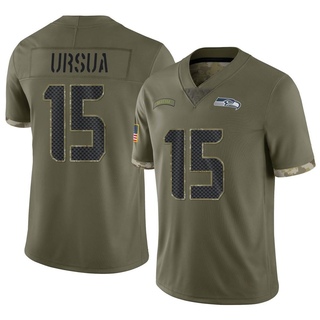 Limited John Ursua Youth Seattle Seahawks 2022 Salute To Service Jersey - Olive