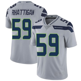 Limited Jon Rhattigan Men's Seattle Seahawks Alternate Vapor Untouchable Jersey - Gray