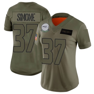 Limited Jordan Simone Women's Seattle Seahawks 2019 Salute to Service Jersey - Camo