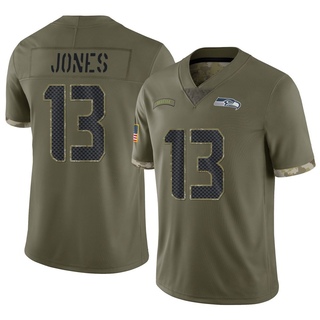 Limited Josh Jones Men's Seattle Seahawks 2022 Salute To Service Jersey - Olive