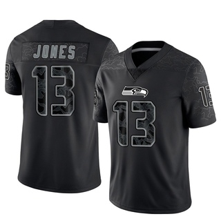 Limited Josh Jones Men's Seattle Seahawks Reflective Jersey - Black