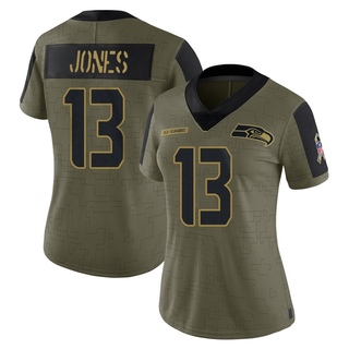 Limited Josh Jones Women's Seattle Seahawks 2021 Salute To Service Jersey - Olive