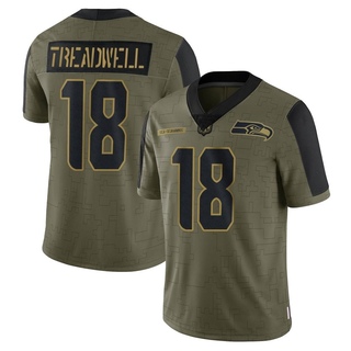 Limited Laquon Treadwell Men's Seattle Seahawks 2021 Salute To Service Jersey - Olive