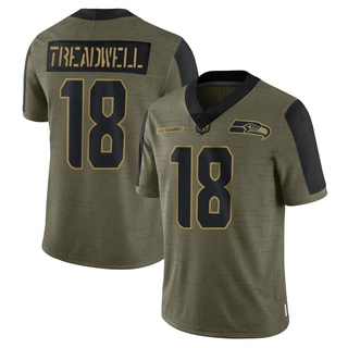 Limited Laquon Treadwell Youth Seattle Seahawks 2021 Salute To Service Jersey - Olive