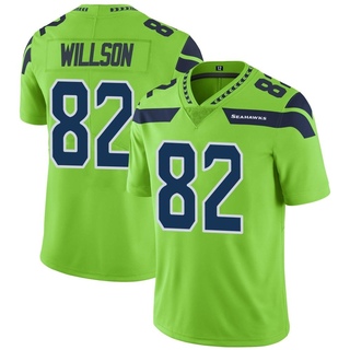 Limited Luke Willson Men's Seattle Seahawks Color Rush Neon Jersey - Green