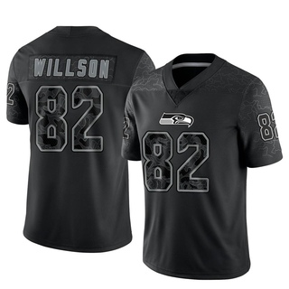 Limited Luke Willson Men's Seattle Seahawks Reflective Jersey - Black
