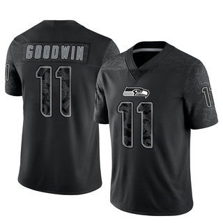 Limited Marquise Goodwin Men's Seattle Seahawks Reflective Jersey - Black