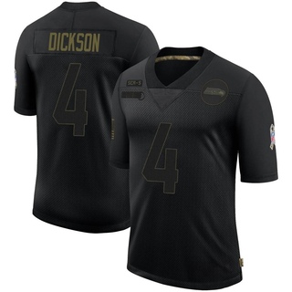 Limited Michael Dickson Youth Seattle Seahawks 2020 Salute To Service Jersey - Black