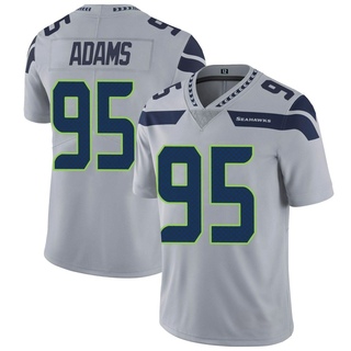 Limited Myles Adams Men's Seattle Seahawks Alternate Vapor Untouchable Jersey - Gray