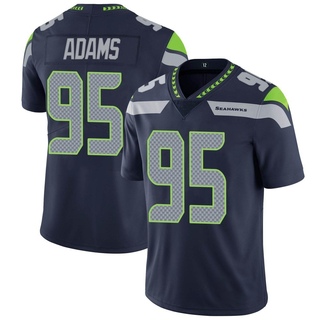 Limited Myles Adams Men's Seattle Seahawks Team Color Vapor Untouchable Jersey - Navy
