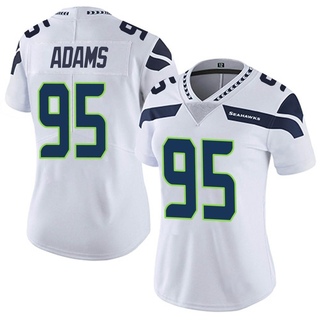 Limited Myles Adams Women's Seattle Seahawks Vapor Untouchable Jersey - White