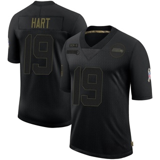 Limited Penny Hart Men's Seattle Seahawks 2020 Salute To Service Jersey - Black