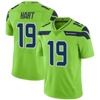Limited Penny Hart Youth Seattle Seahawks Color Rush Neon Jersey - Green