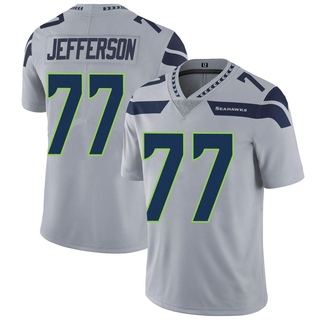 Limited Quinton Jefferson Men's Seattle Seahawks Alternate Vapor Untouchable Jersey - Gray