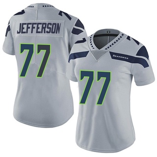 Limited Quinton Jefferson Women's Seattle Seahawks Alternate Vapor Untouchable Jersey - Gray